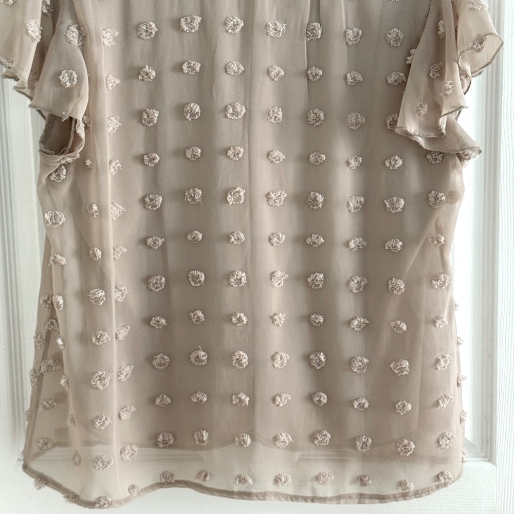 Gorgeous Tan Textured Women's Top - Picture 5 of 5